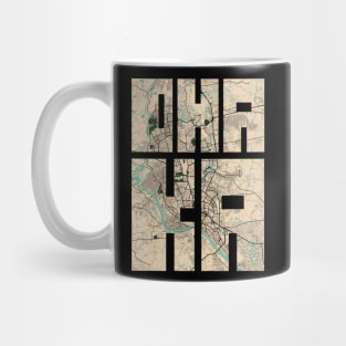 Dhaka, China City Map Typography - Vintage Mug